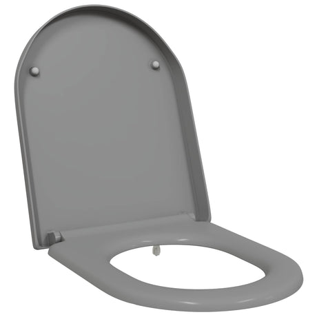 Vidaxl toiletzitting grijs 49 x 36 x 4 cm duroplast