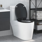 Vidaxl toiletzitting zwart 47 x 37,5 x 3,8 cm duroplast