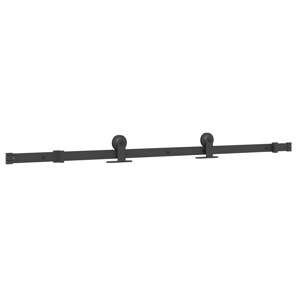 Vidaxl schuifdeur met beslag 76x205 cm esg-glas en aluminium