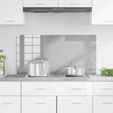 Vidaxl keuken spatscherm lichtgrijs 100 x 50 cm gehard glas