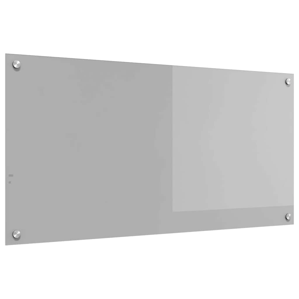 Vidaxl keuken spatscherm lichtgrijs 100 x 50 cm gehard glas