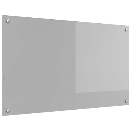 Vidaxl keuken spatscherm lichtgrijs 100 x 60 cm gehard glas