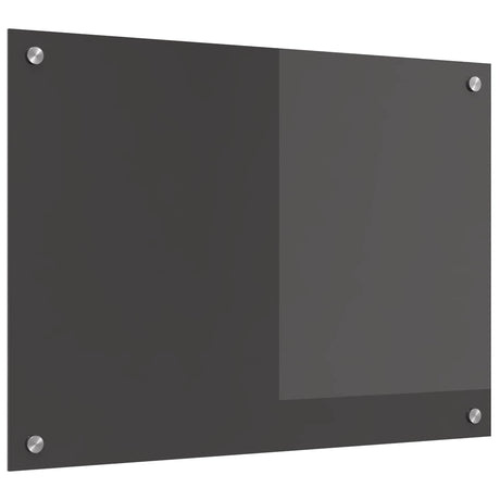 Vidaxl keuken spatscherm donkergrijs 70 x 50 cm gehard glas