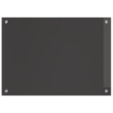 Vidaxl keuken spatscherm donkergrijs 70 x 50 cm gehard glas