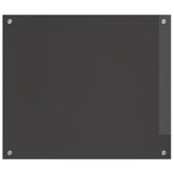 Vidaxl keuken spatscherm donkergrijs 70 x 60 cm gehard glas