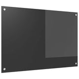 Vidaxl keuken spatscherm donkergrijs 90 x 60 cm gehard glas