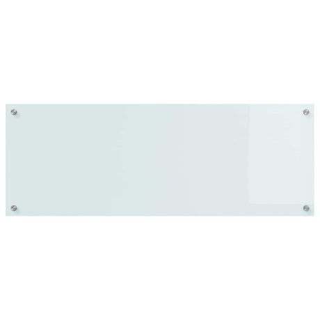 Vidaxl keuken spatscherm wit 110 x 40 cm gehard glas