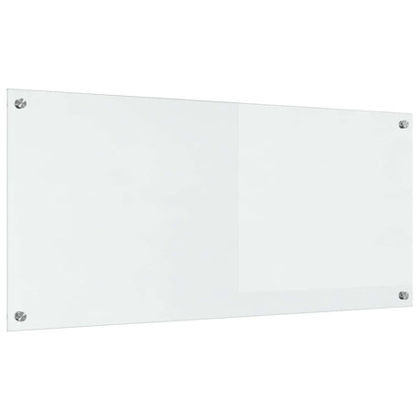 Vidaxl keuken spatscherm doorzichtig 110 x 50 cm gehard glas