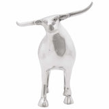 Vidaxl stierensculptuur zilver 20 x 17 x 23 cm aluminium