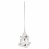 Vidaxl sculptuur zilver 26 x 26 x 110 cm aluminium