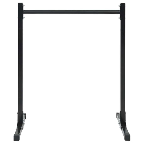 Vidaxl dip station 2 pcs zwart 55 x 90 x 104.5 cm gepoedercoat staal