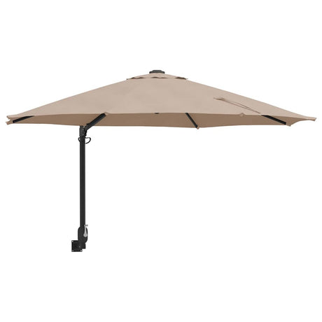 Vidaxl tuinparasol taupe 248 x 248 x 148 cm polyester en staal