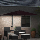 Vidaxl tuinparasol bordeaux rood 248,5 x 247,5 x 160 cm