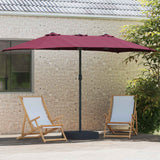 Vidaxl tuinparasol bordeaux rood 385 x 209 x 244 cm polyester