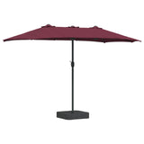 Vidaxl tuinparasol bordeaux rood 385 x 209 x 244 cm polyester
