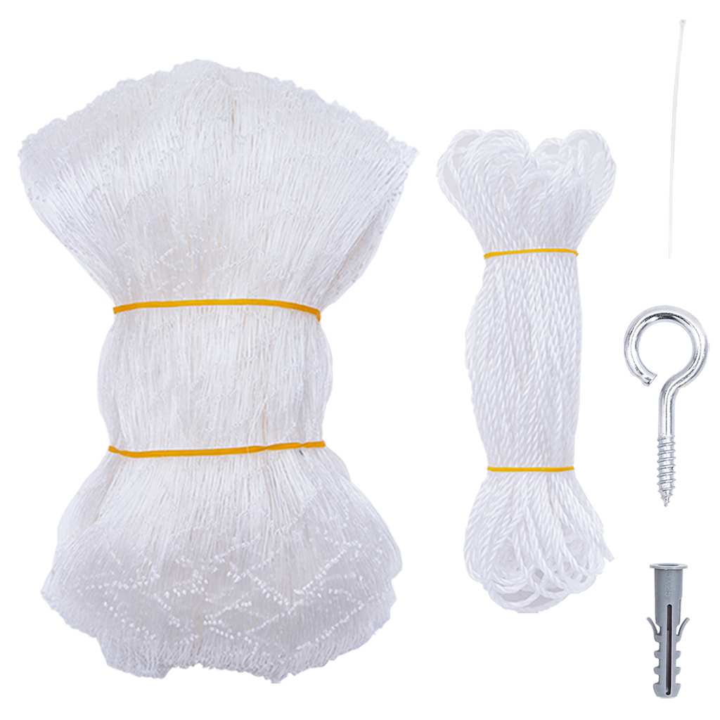 Vidaxl kattennet transparant 12x3 m nylon