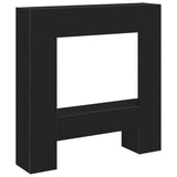 Vidaxl haardombouw 81x18x82 cm spaanplaat zwart eikenkleurig