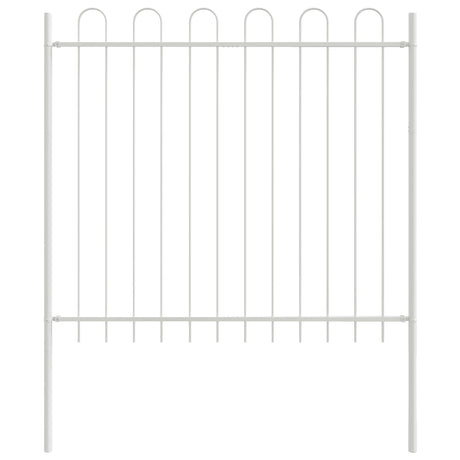 Vidaxl tuinhek 2 pcs wit 3,4 x 1,2 m poedercoating staal