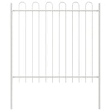Vidaxl tuinhek 3 pcs wit 5,1 x 1 m poedercoating staal