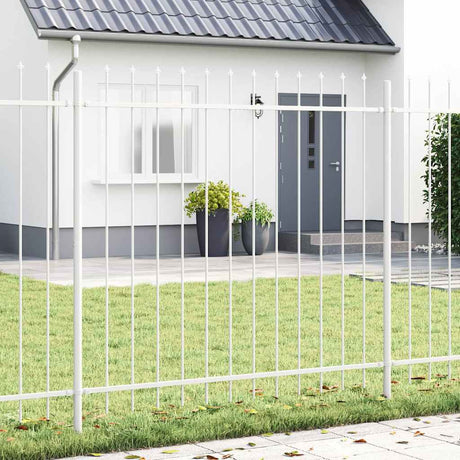 Vidaxl tuinhek 3 pcs wit 5,1 x 1,5 m poedercoating staal
