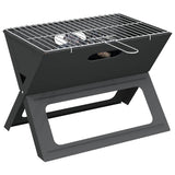 Vidaxl buiten grill zwart 46 x 31 x 31 cm staal