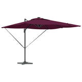 Vidaxl parasol bordeaux rood 286 x 284 x 270 cm aluminium en polyester
