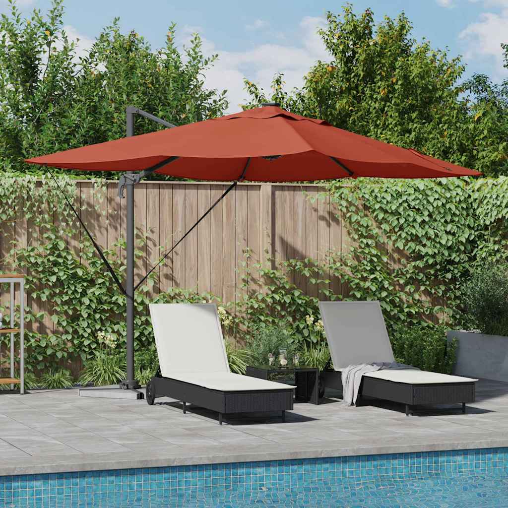 Vidaxl parasol terracotta 352 x 251 x 265 cm polyester en aluminium
