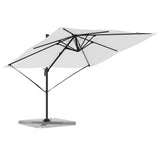 Vidaxl roma parasol beige 286 x 284 x 265 cm aluminium en polyester