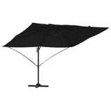 Vidaxl parasol zwart 351 x 250 x 260 cm polyester en aluminium
