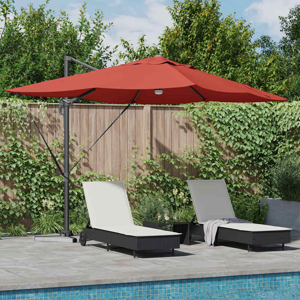 Vidaxl parasol terracotta 351 x 250 x 253 cm polyester en aluminium