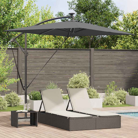 Vidaxl parasol antraciet 294 x 200 x 270 cm polyester en aluminium