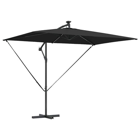 Vidaxl parasol zwart 294 x 200 x 270 cm polyester en aluminium