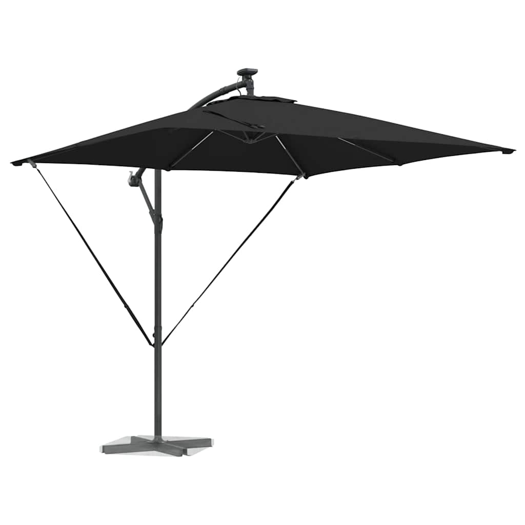 Vidaxl cantilever banana parasol zwart 249 x 249 x 250 cm
