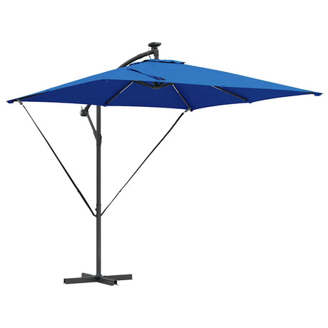Vidaxl cantilever banana parasol blauw 249 x 249 x 250 cm