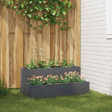 Vidaxl tuin bloempot antraciet 100 x 60 x 45 cm koudgewalst staal