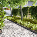Vidaxl tuinrand 20 pcs zwart 100 x 0.05 x 20 cm koudgewalst staal