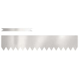 Vidaxl tuinrand 10 pcs zilver 100 x 0.05 x 20 cm roestvrij staal