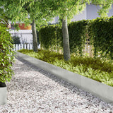 Vidaxl tuinrand 20 pcs zilver 100 x 0.05 x 20 cm roestvrij staal