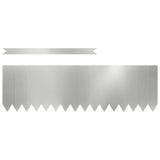 Vidaxl tuinrand 10 pcs zilver 100 x 0.05 x 20 cm gegalvaniseerd staal