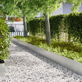 Vidaxl tuinrand 20 pcs zilver 100 x 0.05 x 20 cm gegalvaniseerd staal