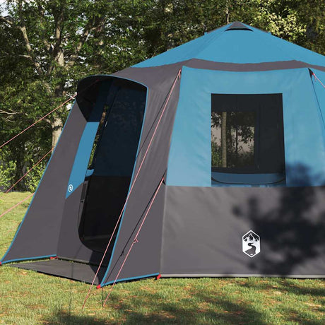 Vidaxl huisje tent met dak blauw en grijs 405 x 405 x 273 cm