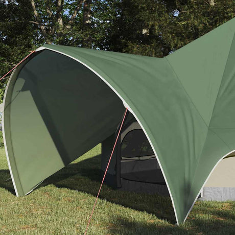 Vidaxl teepee tent met dak groen en grijs 600 x 600 x 347 cm