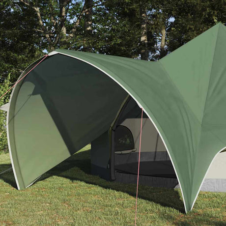 Vidaxl teepee tent met dak groen en grijs 600 x 600 x 347 cm