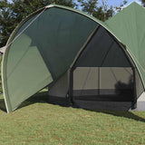 Vidaxl teepee tent met dak groen en grijs 600 x 600 x 347 cm