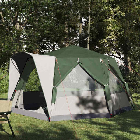 Vidaxl huisje tent met dak met opslag groen en wit 333 x 317 x 194 cm