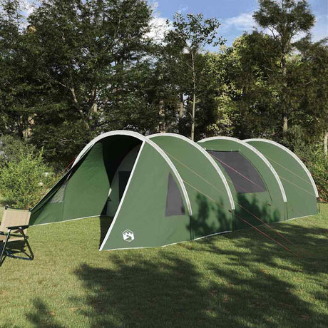 Vidaxl tunneltent met dak met opslag groen en wit 778 x 356 x 210 cm