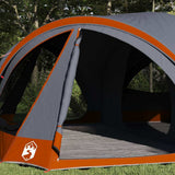 Vidaxl gezinstent met dak grijs en oranje 460 x 430 x 214 cm