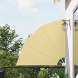 Vidaxl balkon privacy scherm zand 140 x 140 cm polyester