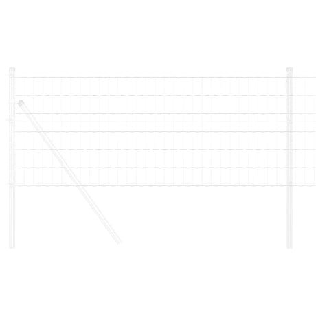 Vidaxl euro hek 0,4 x 10 m pvc-gecoat ijzer