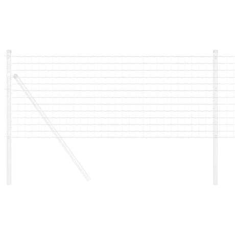 Vidaxl euro hek 0,6 x 25 m pvc-gecoat ijzer